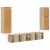 Set comodă TV Pe perete 4 pcs Stejar Sonoma Lemn compozit GartenMobel Dekor