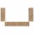 Set comodă TV Pe perete 4 pcs Stejar Artizanal Lemn compozit GartenMobel Dekor