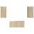Set comodă TV Pe perete 6 pcs Stejar Sonoma Lemn compozit GartenMobel Dekor