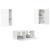 Set comodă TV Pe perete 6 pcs Alb lucios Lemn compozit GartenMobel Dekor