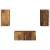 Set comodă TV Pe perete 6 pcs Lemn vechi Lemn compozit GartenMobel Dekor