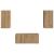Set comodă TV Pe perete 6 pcs Stejar Artizanal Lemn compozit GartenMobel Dekor