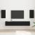 Set comodă TV Pe perete 3 pcs Negru Lemn compozit GartenMobel Dekor