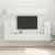 Set comodă TV Pe perete 5 pcs Alb lucios Lemn compozit GartenMobel Dekor