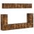 Set comodă TV Pe perete 5 pcs Stejar fumuriu Lemn compozit GartenMobel Dekor