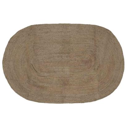 Covor Natural și Negru 300 x 300 cm Iută GartenMobel Dekor