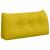 Perna pentru spate Galben 100 x 24 x 50 cm Catifea GartenMobel Dekor