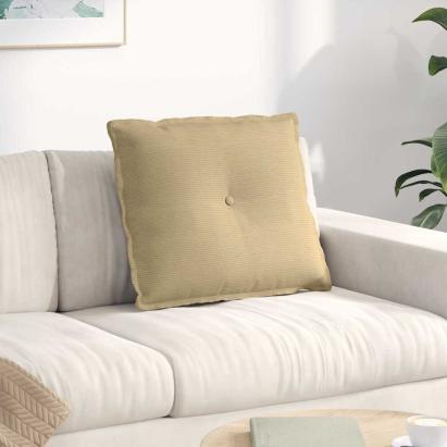 Perna pentru spate Gri Verde 60 x 50 cm Țesătură din corduroy GartenMobel Dekor