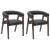 Scaune de dining 2 pcs Maro deschis 54 x 57 x 73 cm GartenMobel Dekor
