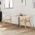 Scaune de dining 2 pcs natural 54 x 57 x 73 cm GartenMobel Dekor