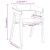 Scaune de dining 2 pcs Alb 54 x 57 x 73 cm GartenMobel Dekor