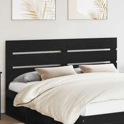 Tăblie cap cu headboard Stejar Negru 160 cm Lemn compozit GartenMobel Dekor