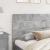 Tăblie cap cu headboard Gri din beton 160 cm Lemn compozit GartenMobel Dekor