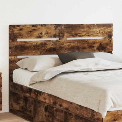 Tăblie cap cu headboard Stejar fumuriu 140 cm Lemn compozit GartenMobel Dekor