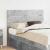 Tăblie cap cu headboard Gri din beton 120 cm Lemn compozit GartenMobel Dekor