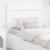 Tăblie cap cu headboard Alb 80 cm Lemn compozit GartenMobel Dekor
