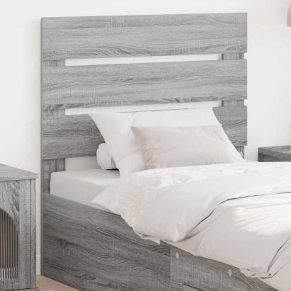 Tăblie cap cu headboard Gri Sonoma 80 cm Lemn compozit GartenMobel Dekor