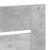 Tăblie cap cu headboard Gri din beton 75 cm Lemn compozit GartenMobel Dekor