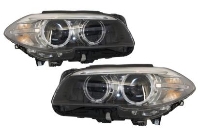 Faruri Full LED Bi-Xenon Angel Eyes BMW 5 Series F10 F11 (2011-2013) LCI Facelift Look Performance AutoTuning