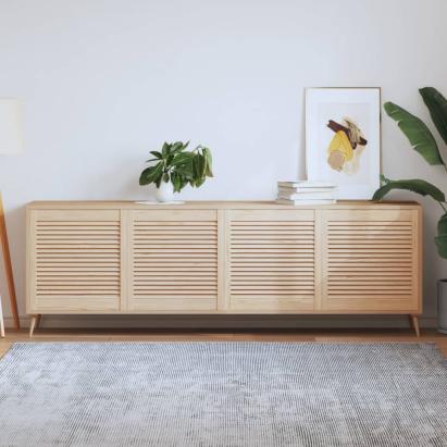 Uși de dulap design lambriu 4 buc. 61,5x59,4 cm lemn masiv pin GartenMobel Dekor