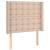 Pat continental cu saltea și LED cappuccino 80x200 cm piele eco GartenMobel Dekor