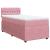 Pat box spring cu saltea, roz, 100x200 cm, catifea GartenMobel Dekor