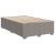Pat box spring cu saltea, gri taupe, 120x200 cm, textil GartenMobel Dekor