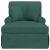 Chaise Lounge cu fustă Verde închis 91 x 157 x 91 cm țesătură GartenMobel Dekor