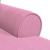 Chaise Lounge cu fustă cu pernă Roz 91 x 157 x 91 cm țesătură GartenMobel Dekor