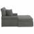 Chaise Lounge cu fustă cu pernă Gri închis 91 x 157 x 91 cm GartenMobel Dekor