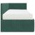Cadru de pat colțar cu saltea cu headboard 2 pcs Verde Catifea GartenMobel Dekor