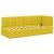 Cadru de pat colțar cu saltea cu headboard 2 pcs Galben Catifea GartenMobel Dekor