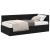 Cadru de pat colțar cu saltea cu headboard 2 pcs Negru Catifea GartenMobel Dekor