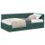 Cadru de pat colțar cu saltea cu headboard 2 pcs Verde Catifea GartenMobel Dekor