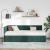Cadru de pat colțar cu saltea cu headboard 2 pcs Verde Catifea GartenMobel Dekor