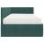 Cadru de pat colțar cu saltea cu headboard 2 pcs Verde Catifea GartenMobel Dekor