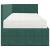 Cadru de pat colțar cu saltea cu headboard 2 pcs Verde Catifea GartenMobel Dekor