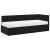 Cadru de pat colțar cu saltea cu headboard 2 pcs Negru Catifea GartenMobel Dekor