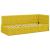 Cadru de pat colțar cu saltea cu headboard 2 pcs Galben Catifea GartenMobel Dekor