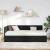 Cadru de pat colțar cu saltea cu headboard 2 pcs Negru Catifea GartenMobel Dekor