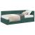 Cadru de pat colțar cu saltea cu headboard 2 pcs Verde Catifea GartenMobel Dekor