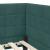 Cadru de pat colțar cu saltea cu headboard 2 pcs Verde Catifea GartenMobel Dekor