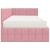 Cadru de pat colțar cu saltea cu headboard 2 pcs Gri Catifea GartenMobel Dekor