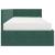 Cadru de pat colțar cu saltea cu headboard 2 pcs Verde Catifea GartenMobel Dekor