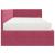 Cadru de pat colțar cu saltea cu headboard 2 pcs Verde Catifea GartenMobel Dekor