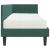 Cadru de pat colțar cu saltea cu headboard 2 pcs Verde Catifea GartenMobel Dekor