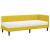Cadru de pat colțar cu saltea cu headboard 2 pcs Galben Catifea GartenMobel Dekor
