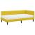 Cadru de pat colțar cu saltea cu headboard 2 pcs Galben Catifea GartenMobel Dekor