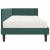 Cadru de pat colțar cu saltea cu headboard 2 pcs Verde Catifea GartenMobel Dekor