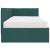 Cadru de pat colțar cu saltea cu headboard 2 pcs Verde Catifea GartenMobel Dekor